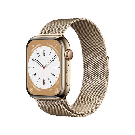 Apple Watch | Series 8 (GPS + Cellular) | Smart watch | Stainless steel | 45 mm | Gold | Apple Pay | 4G | Water-resistant | Dust - 2
